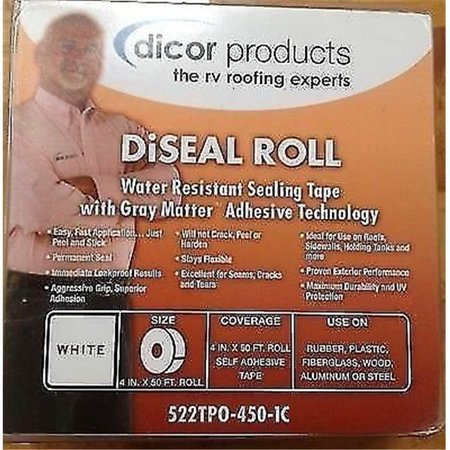 DICOR CORP DICOR CORP 522TPO4501 50 Ft. Diseal Tar Sealing Tape - White D6J-522TPO4501